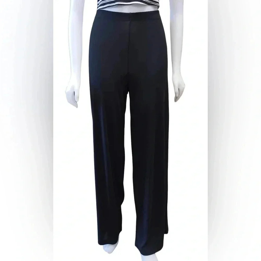 Marks & Spencer St Michael Palazzo Style Black Trousers Pants Size 14